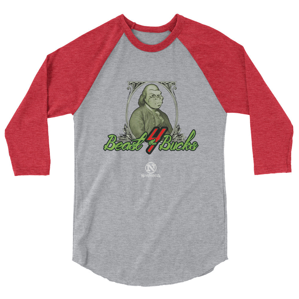 Beast 4 Bucks 3/4 sleeve Baseball